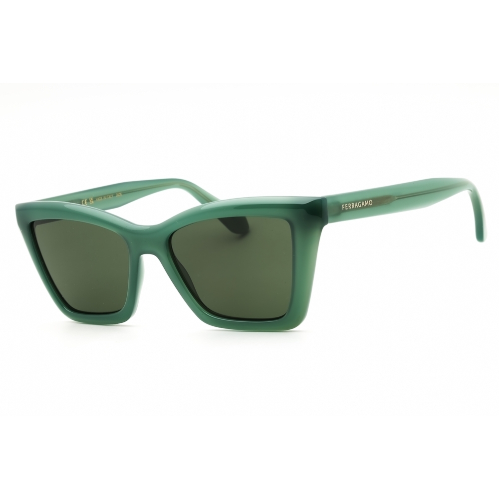 Salvatore Ferragamo SF2039SE Sunglasses Opaline Green Cat-Eye
